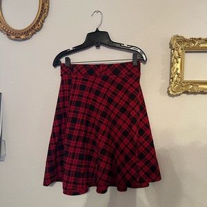 Plaid skater skirt